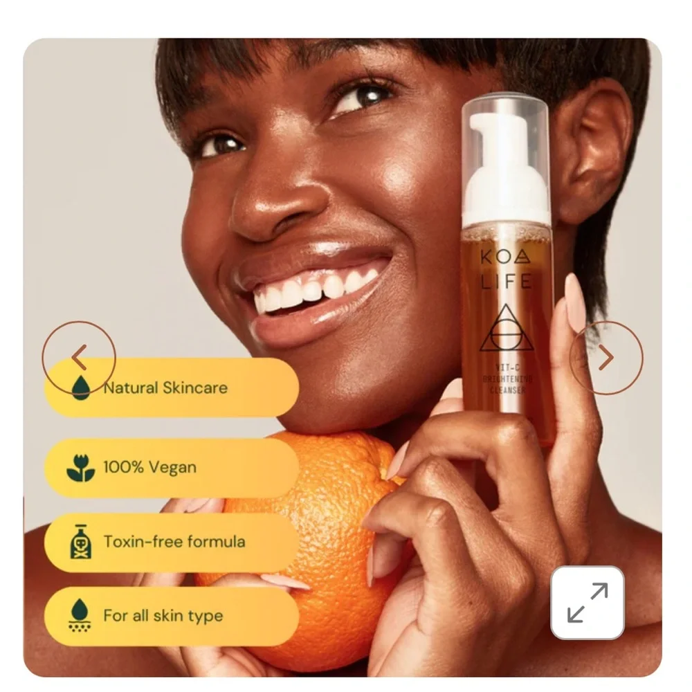 NIB KOA LIFE vitamin c brightening cleanser